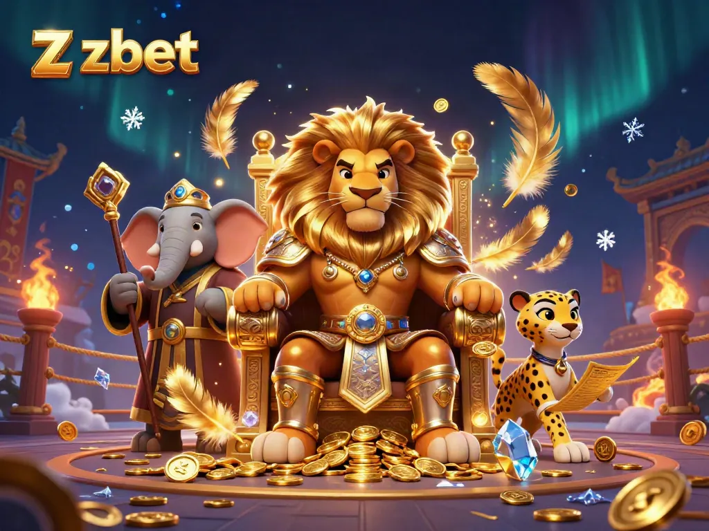 Experience thrilling wins at Zbet, where fierce lions and loyal allies reign supreme in a vibrant casino environment.