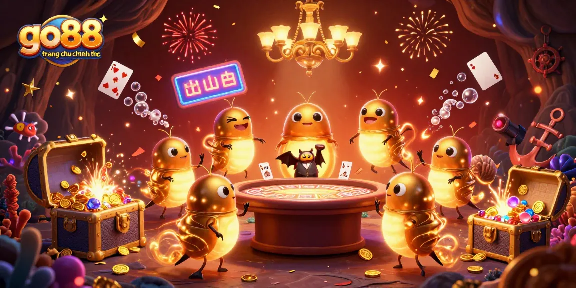 Experience thrilling moments at go88 trang chu chinh thuc with vibrant casino elements and illuminated glowworms.