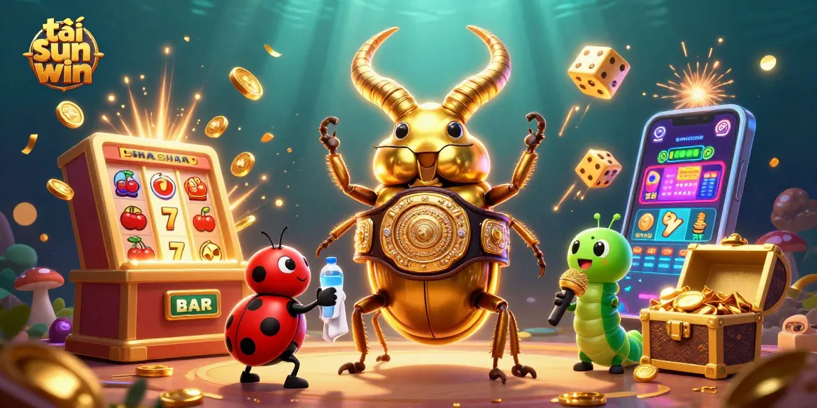 Engage with thrilling tải sun win gaming experience in vibrant casino-themed 3D illustration.