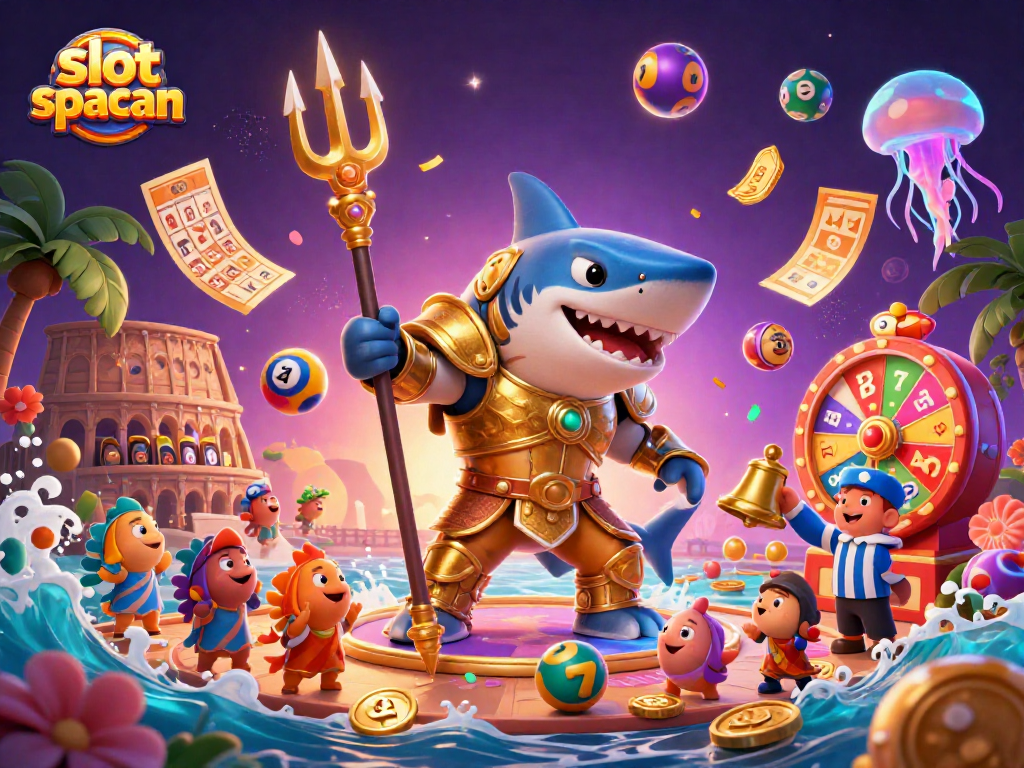 Experience thrilling gameplay with the slot spaceman, featuring vibrant lottery elements and a lively underwater scene.