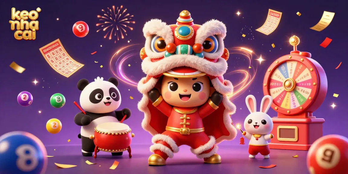 Experience thrilling betting with keo nha cai through vibrant lottery scenes and festive characters
