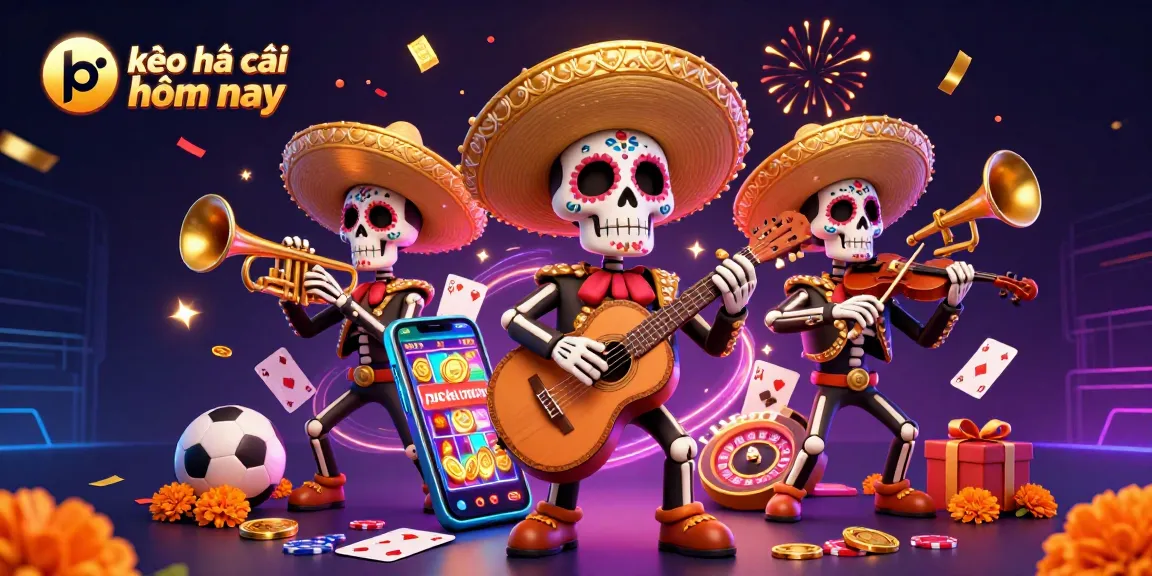 Experience exciting betting with kèo nhà cái hôm nay featuring vibrant 3D mariachi band celebrating