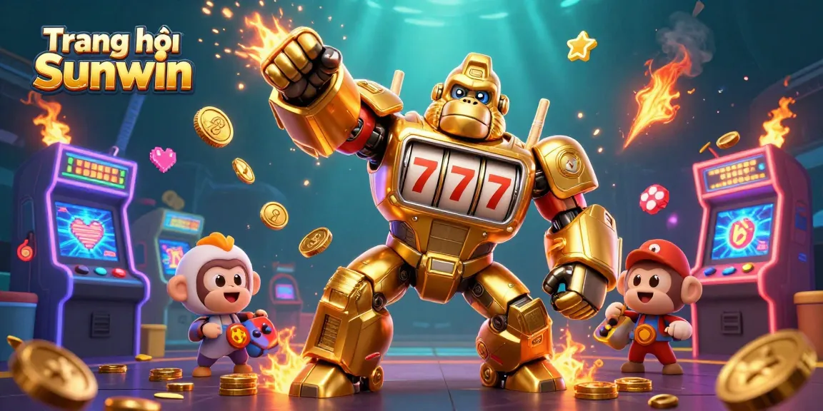 Experience Trang chủ Sunwin with dynamic gaming action, featuring vibrant characters and casino elements.